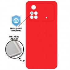 Capa Xiaomi Poco M4 Pro 4G - Cover Protector Vermelha